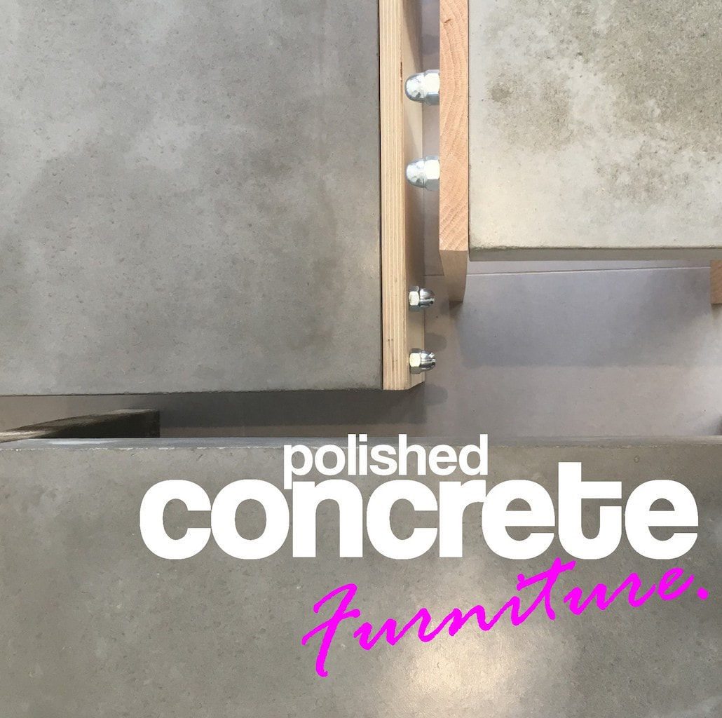 polished concrete bespoke furniture tables coffee tables stair tread 