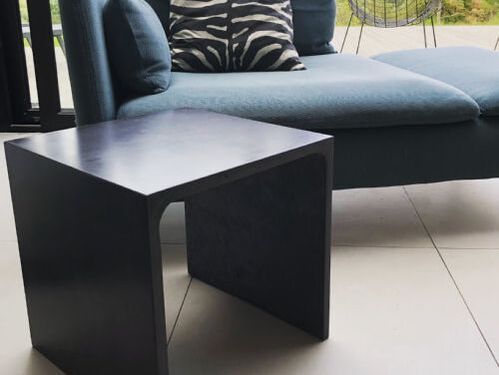 polished concrete furniture table side table coffee table